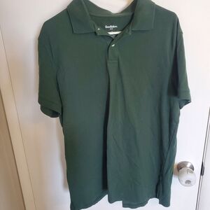 Mens Polo T Shirt Forest Green